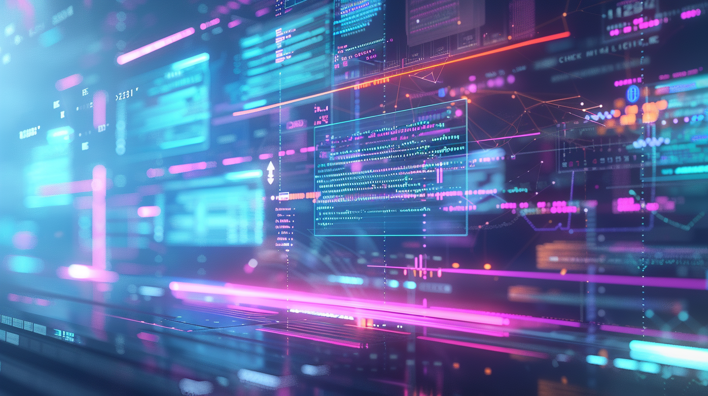 Dynamic 3D visualization of AI knowledge transfer with holographic blog posts and documentation